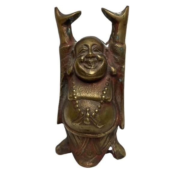 VTG Brass Standing Buddha Statue/Figurine ~6"